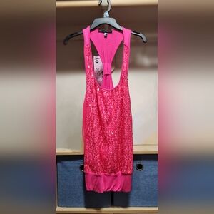 HeartSoul Pink Sequin Tank Top